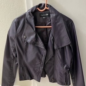 Forever 21 Purple Faux Leather Jacket